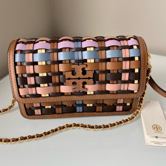 Tory Burch Handbags - 💕 Tory Burch Britten Woven Convertible Crossbody 💕
